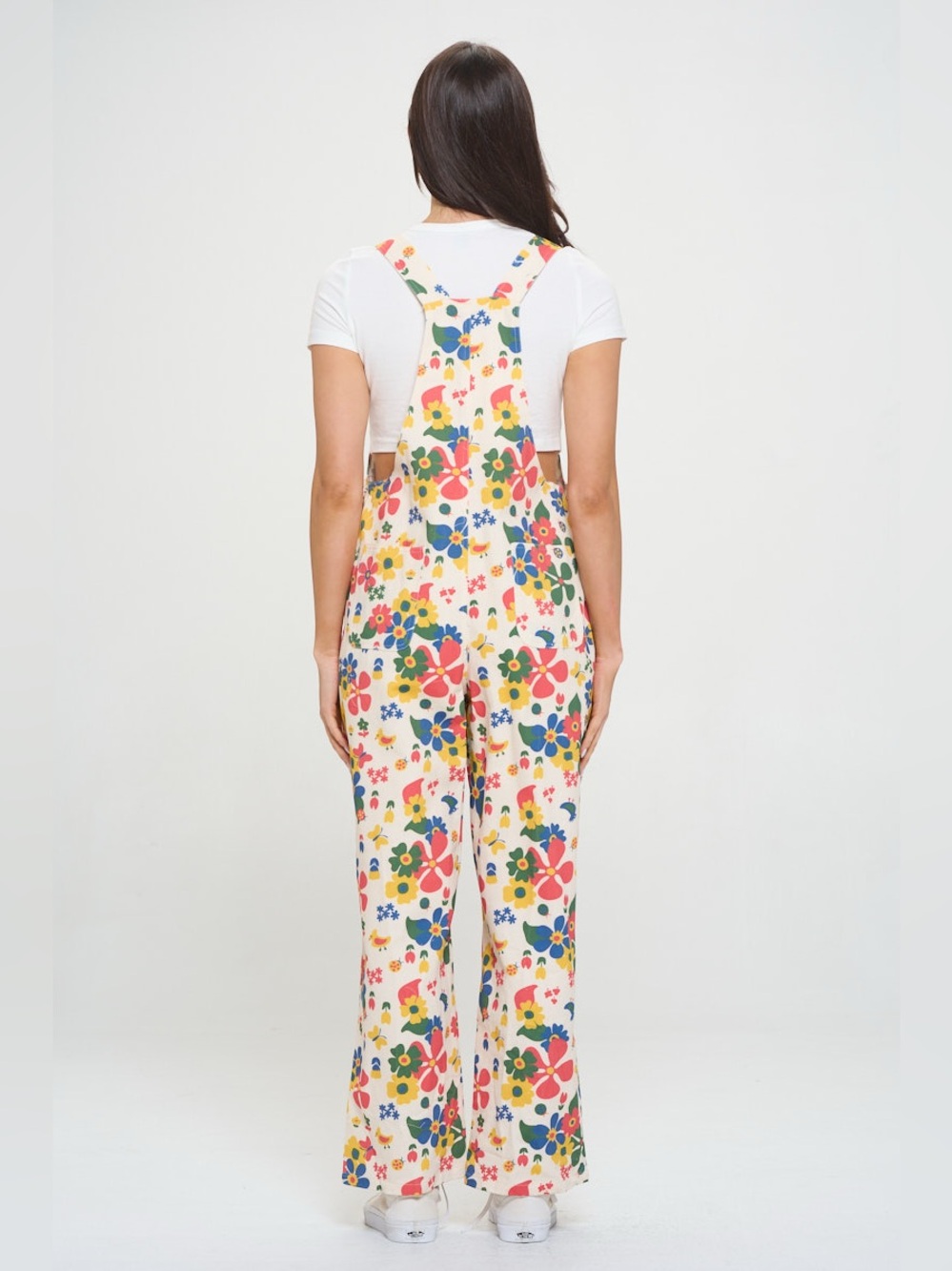 NWT sm wardrobe spring floral printed cotton overalls - Picture 4 of 11